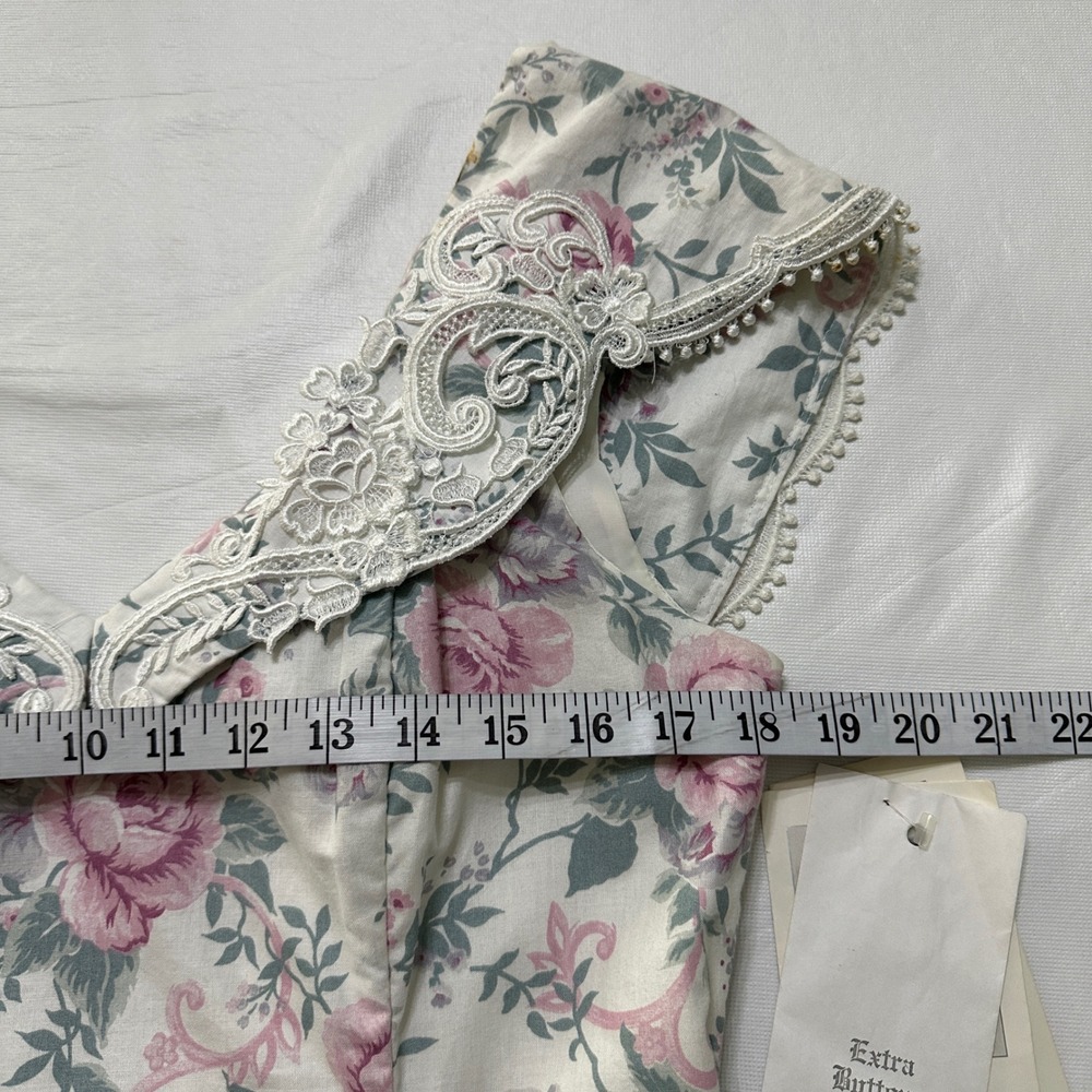 NWT 1991 Scott McClintock Floral Dress Sz 10 Cottagecore Romantic Coquette Gown - Picture 11 of 16